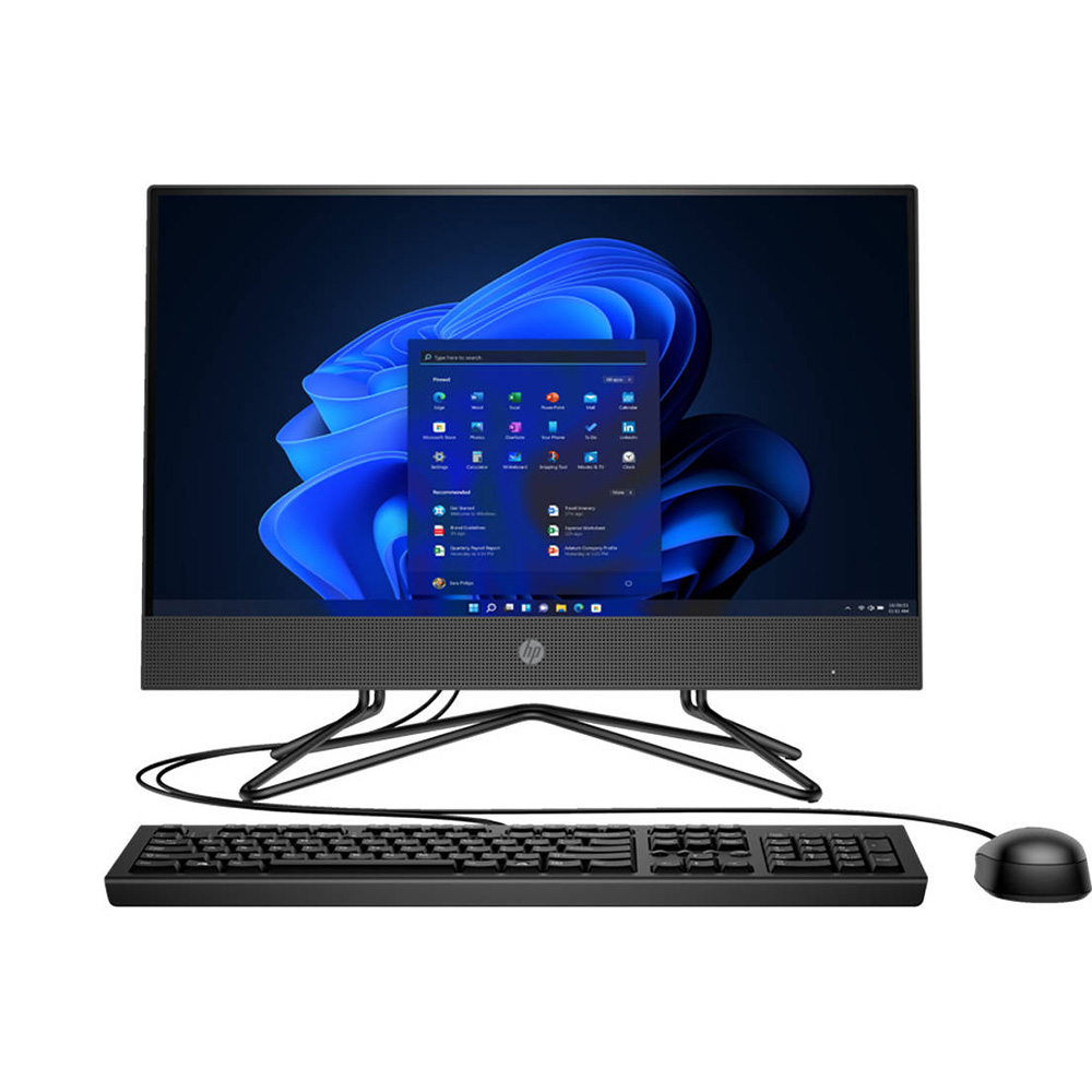 All In One HP 200G4 Core i5 G12 8GB RAM 512 GB SSD DOS DVD-WR/21.5 Inches Free Eldo Pro Power Strip and Interactive UPS 650VA