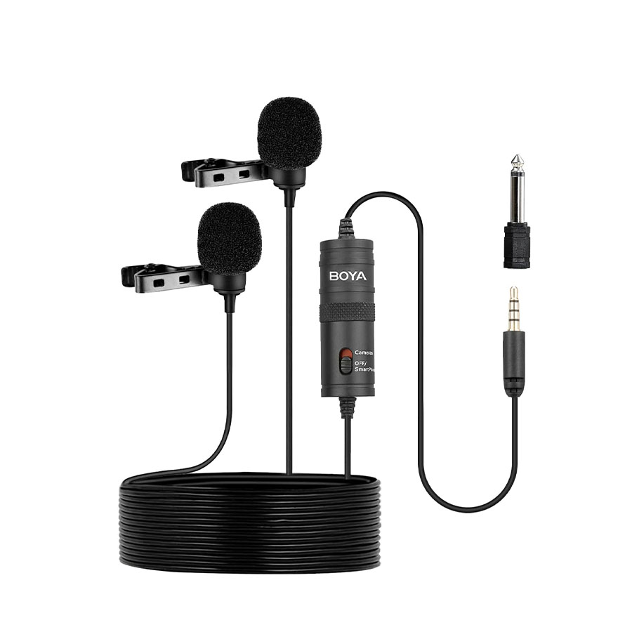 Boya Dual Omni Directional Lavalier Microphone
