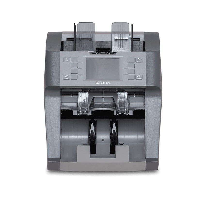 Cassida Neo Counting Machine 2 Pocket Multi-Currency Counter and Sorter