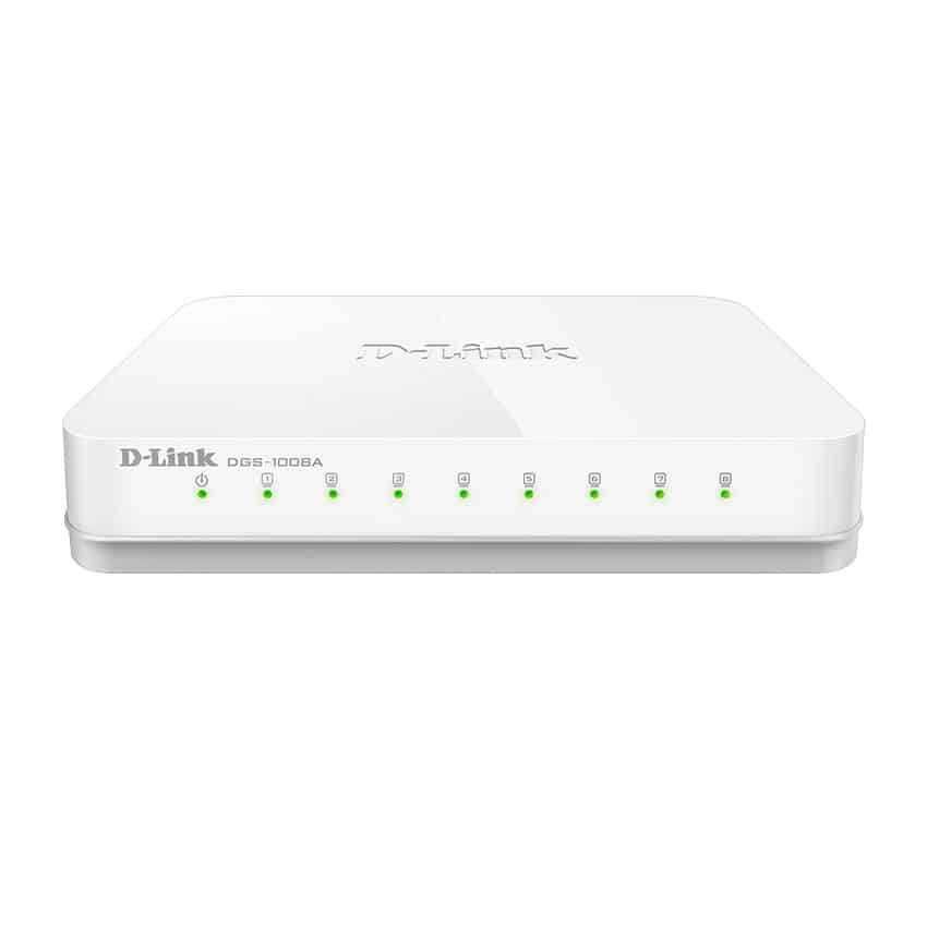 D-Link 8 Port 10/100/1000 Base-T Unmanaged Gigabit Switch