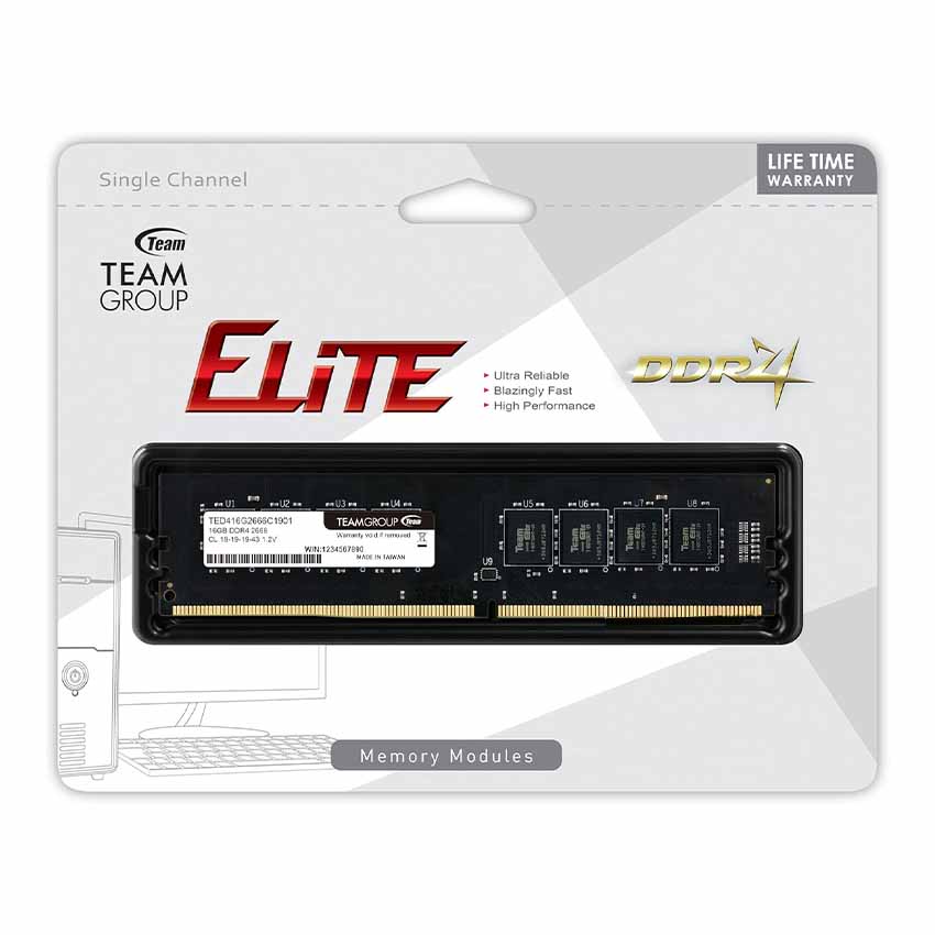 Elite DDR4 RAM For Desktop 16GB