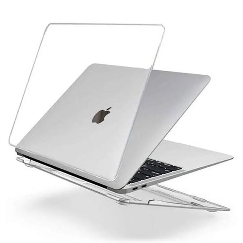 Green Carbon Fibre Grain Ultra-Slim Hard Shell Case for Macbook Pro 16" - Clear