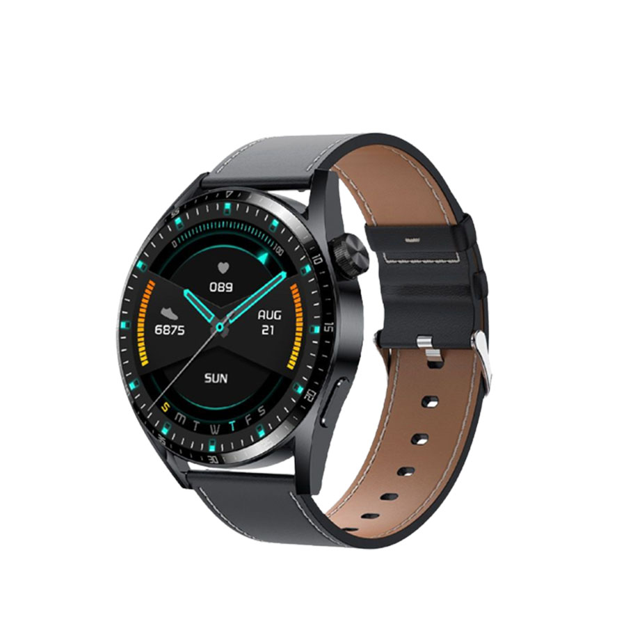 Green Lion G-Master Smart Watch - Black ( Leather )