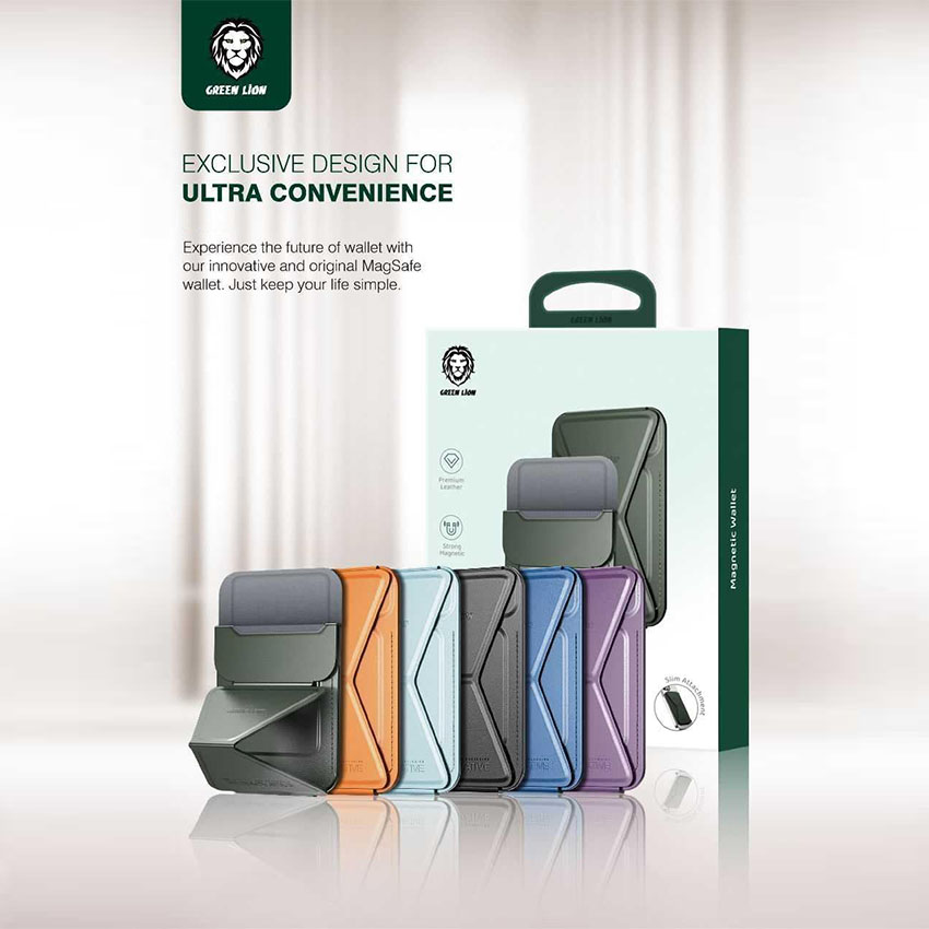 Green Lion Magnetic Wallet