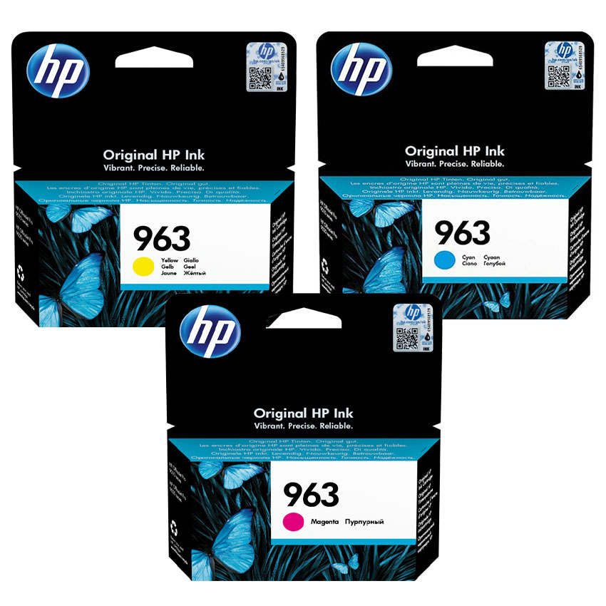 HP Ink Cartridge 963 Cyan, Yellow, Magenta