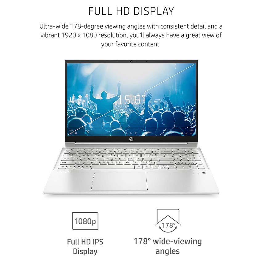 HP Pavilion Laptop 15 - Core i5 G11 8GB RAM 512GB SSD 15.6 HD Touch