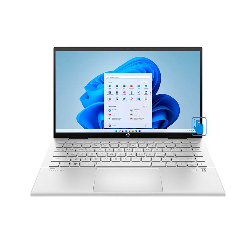 HP Pavilion X360 14 - Core i5 G11 8GB RAM 512 SSD 14" Touch with Free Promate Backpack, Eldo Pro Wireless Mouse and USB-C To 8 Port Multi Adapter