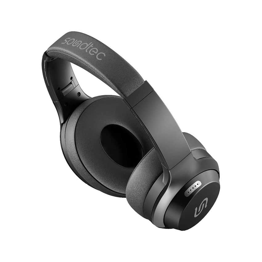 Porodo Soundtec Hush Wireless Over-Ear ANC Headphone black
