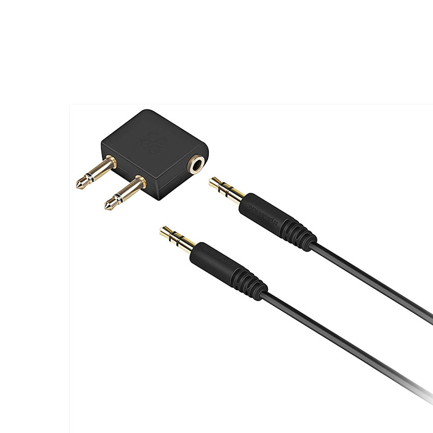 Premium Aircraft Headphone Adapter Kit with 1 Meter 3.5mm Audio Cable