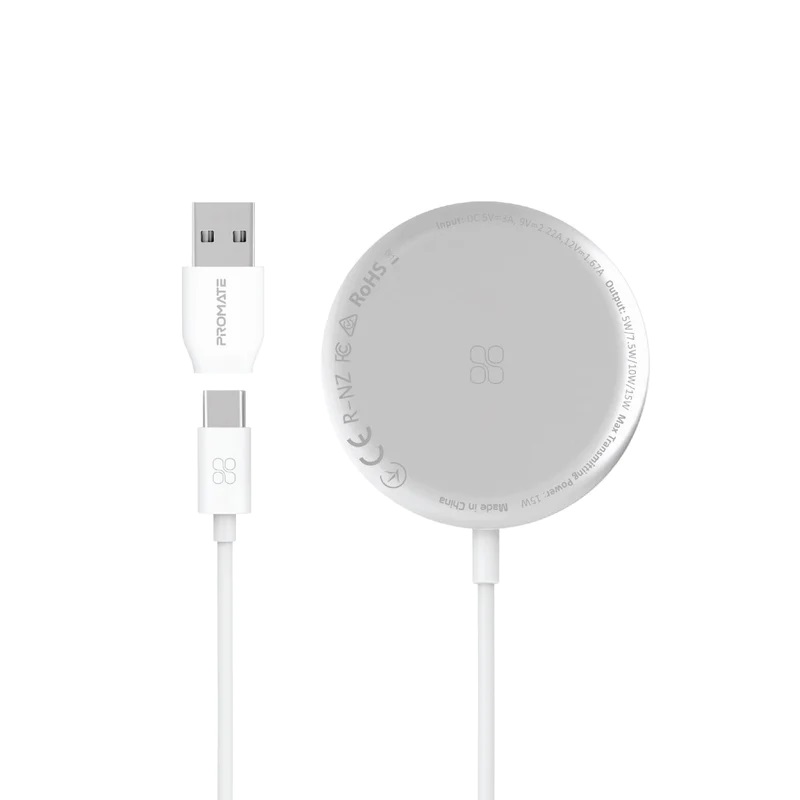 Promate 15W Ultra-Fast Magnetic Wireless Charger