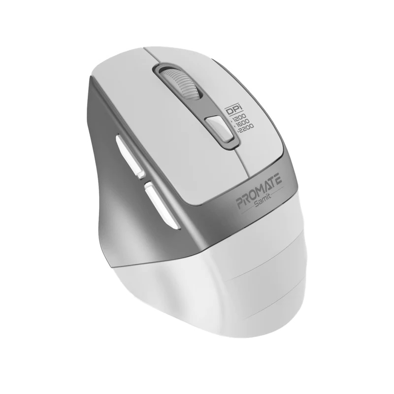 Promate 2200 DPI Ergonomic Silent Click Wireless Mouse