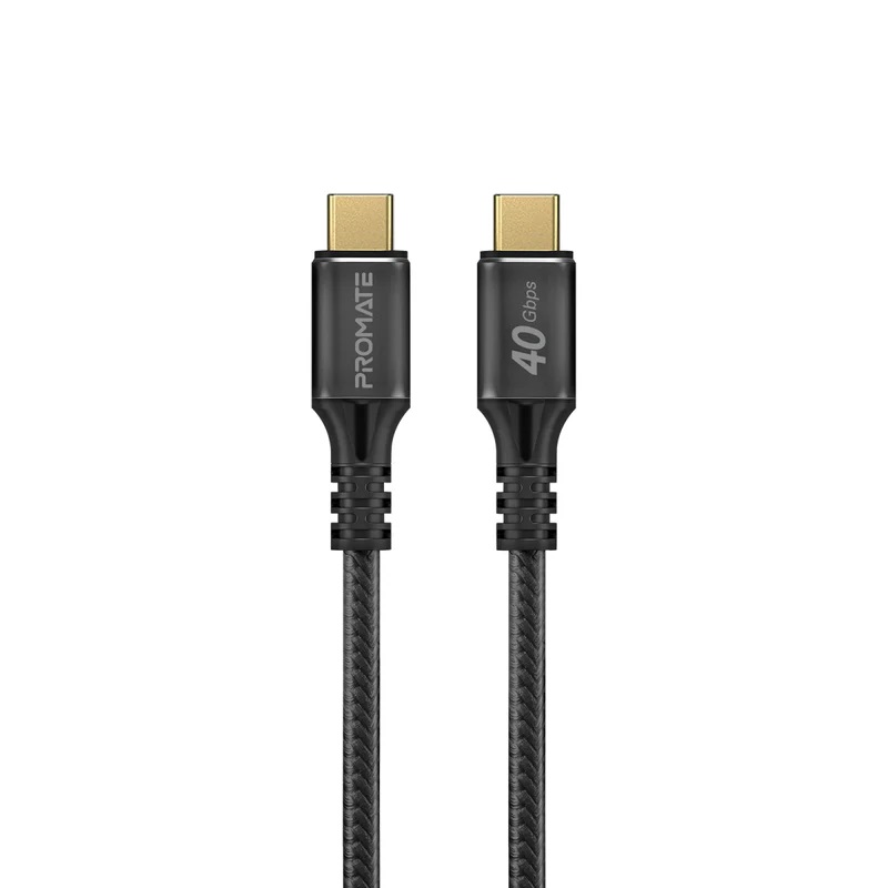 Promate 240W Power Delivery USB-C to USB-C Cable with 40Gbps 2m