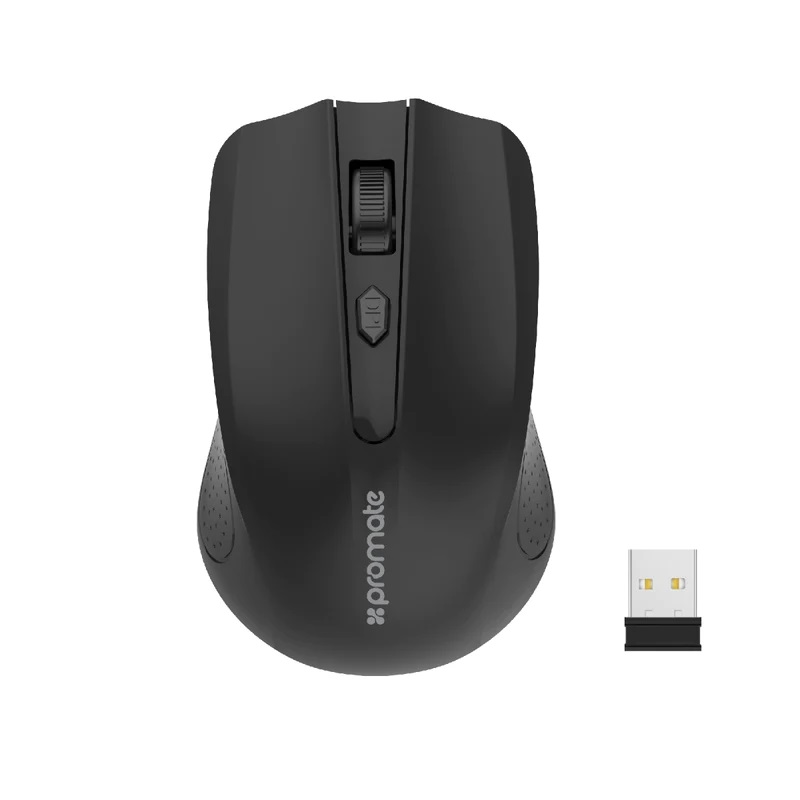 Promate 2.4GHz Wireless Ergonomic Optical Mouse
