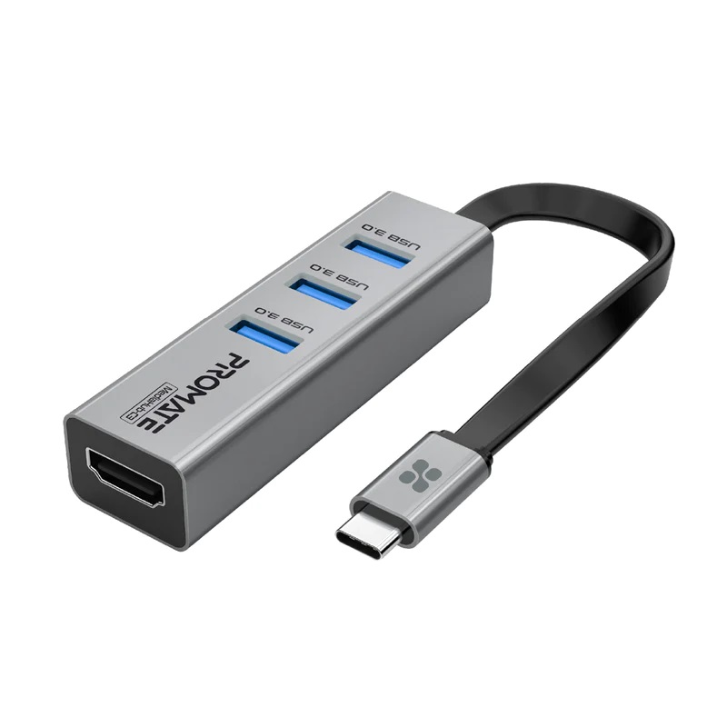 Promate 4K Vivid Clarity USB-C to HDMI Adapter usb 3.0