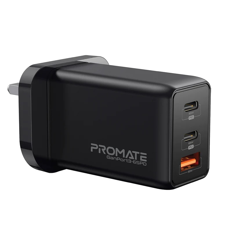 Promate 65W Power Delivery GaNFast Charging Adapter
