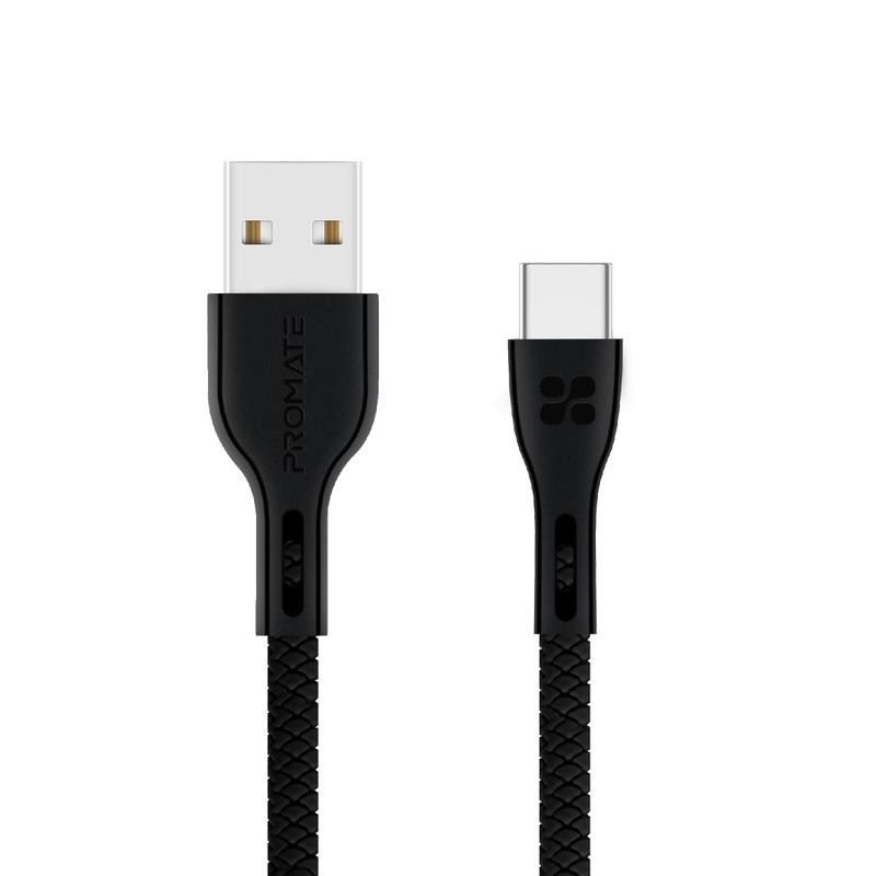 Promate Durable Anti-Break High-Speed 2A Lightning Sync and Charge Cord
