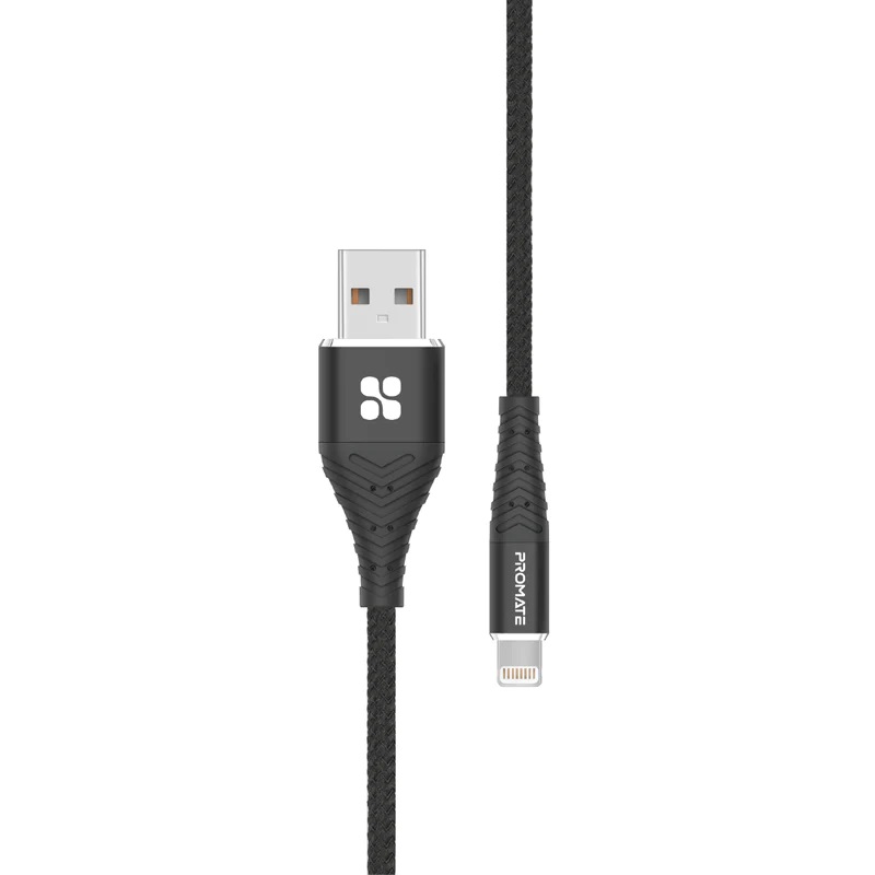 Promate iCord-1 USB - Lightning 2.4A 1M Black