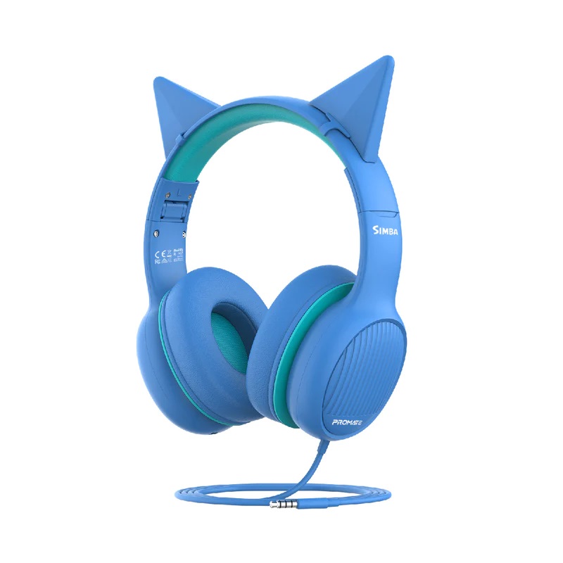 Promate Over-Ear Hi-Definition SafeAudio Wired Headset
