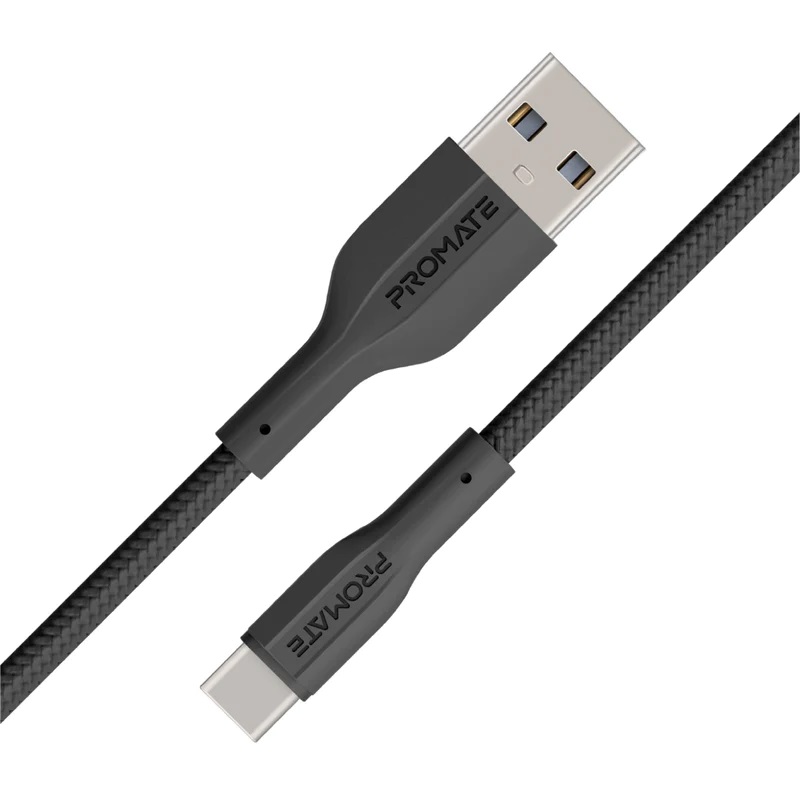 Promate USB-A to USB-C Data & Charge Cable, 1Meter Length
