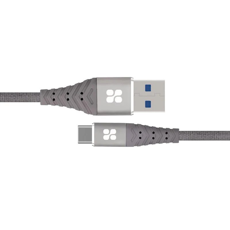 Promate USB-C To USB Fabric Braided Data Sync & Charge Cable