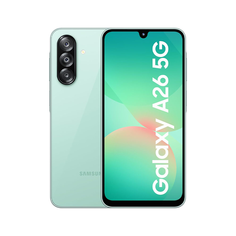 Samsung Galaxy A26 6GB RAM 128GB with Free Cover, Screen Protector and Green Lion Wireless Earbuds