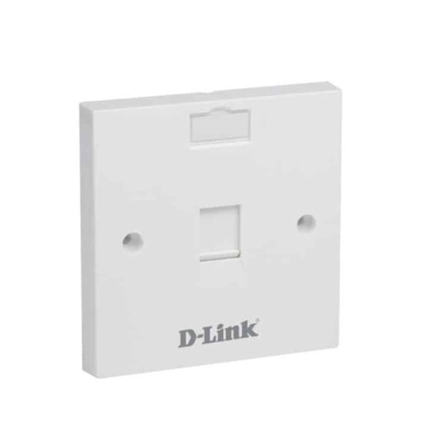 Single Faceplate Accepts One Keystone Jack with Shutter & ID Plate 86x86 mm